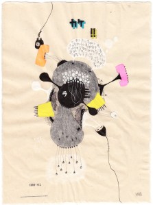 drawing on japanese paper(A4)