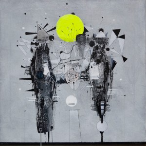 no title on canvas 40x40cm