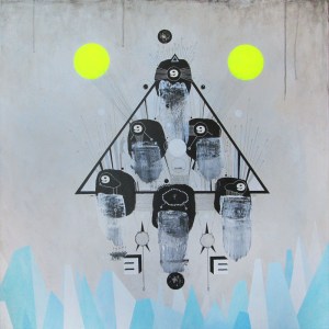 "9" on canvas 70x70cm