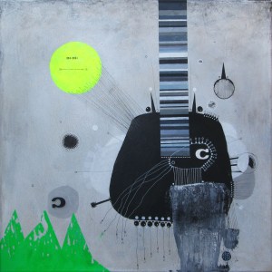 "c" on canvas 40x40cm