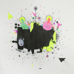 drawing on paper 40x40cm