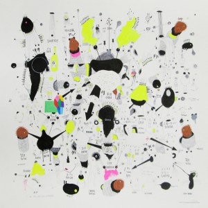 drawing on paper 40x40cm