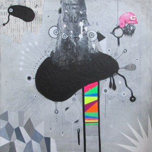 mixed media on canvas 40x40cm