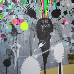 mixed media on canvas 70x70cm