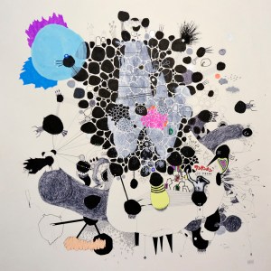 drawing on paper 40x40cm