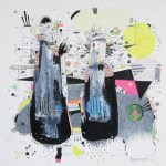 drawing on paper 40x40cm