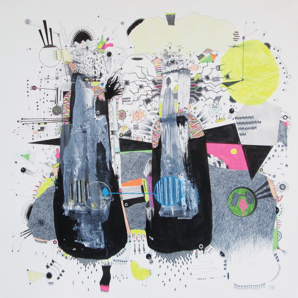 drawing on paper 40x40cm