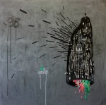 asparagus35 125x125cm acrylic on&nbsp;canvas